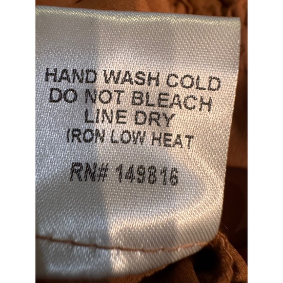 LBLC The Label Dede‎ Jumpsuit Rust Belted Viscose Blend Women's L - Picture 7 of 11